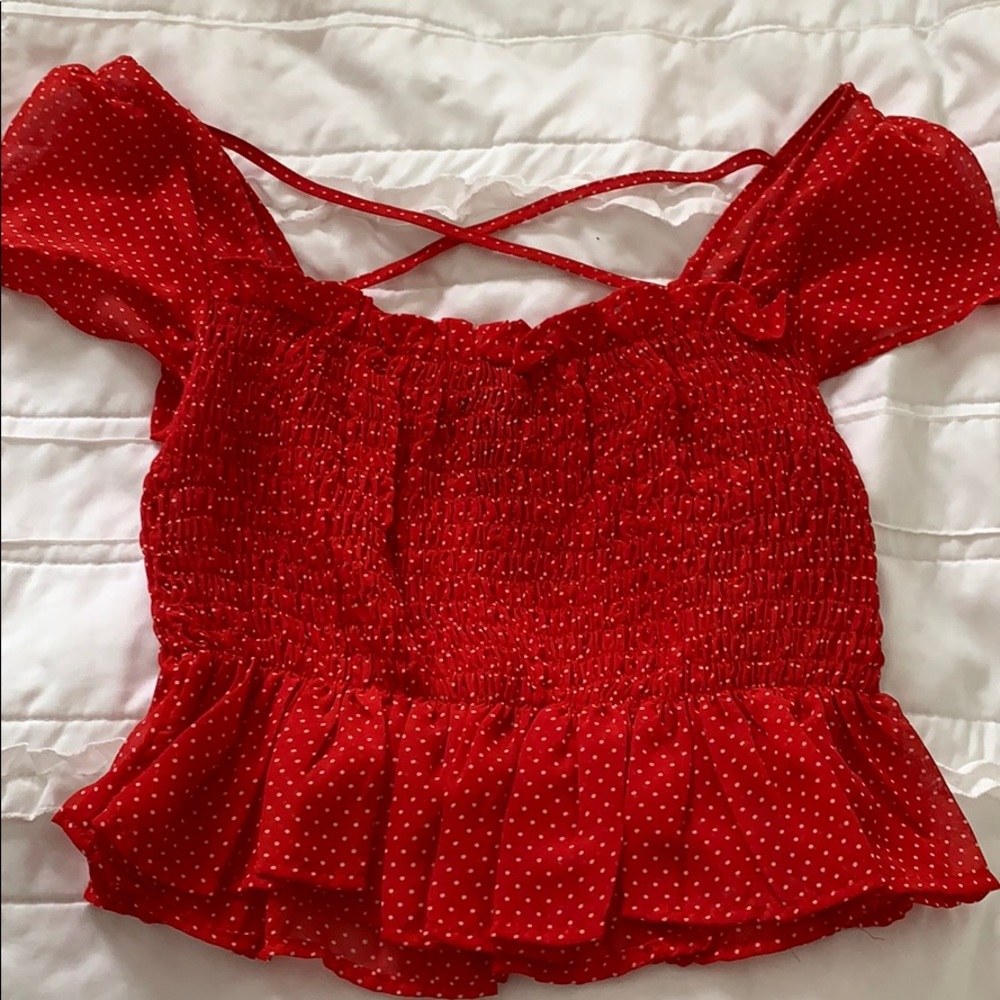 Forever 21 red blouse